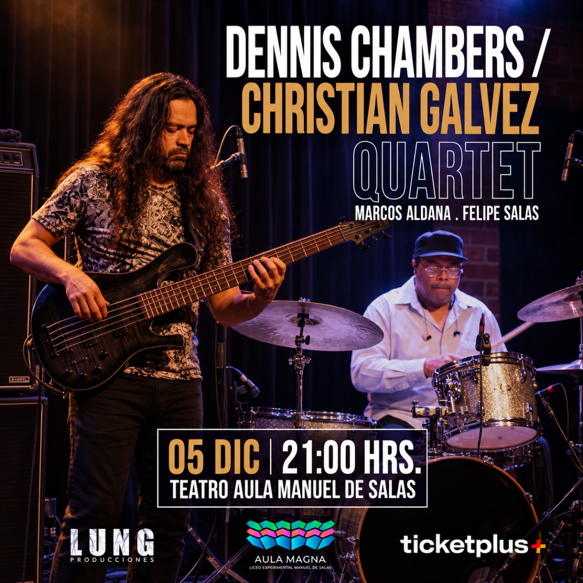 Dennis Chambers & Christian Gálvez Quartet se reúnen en Santiago